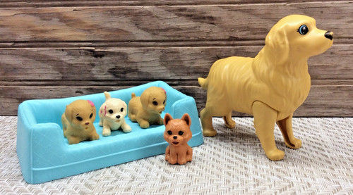 Barbie newborn pups mom - mom, golden